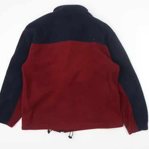 Marks and Spencer Mens Red Blue L Fleece Jacket