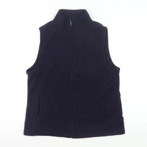 Isle Essentials Women's Black M Waistcoat Full Zip