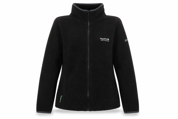 Regatta Women's Black Fleece Jacket, Size 8, Full Zip