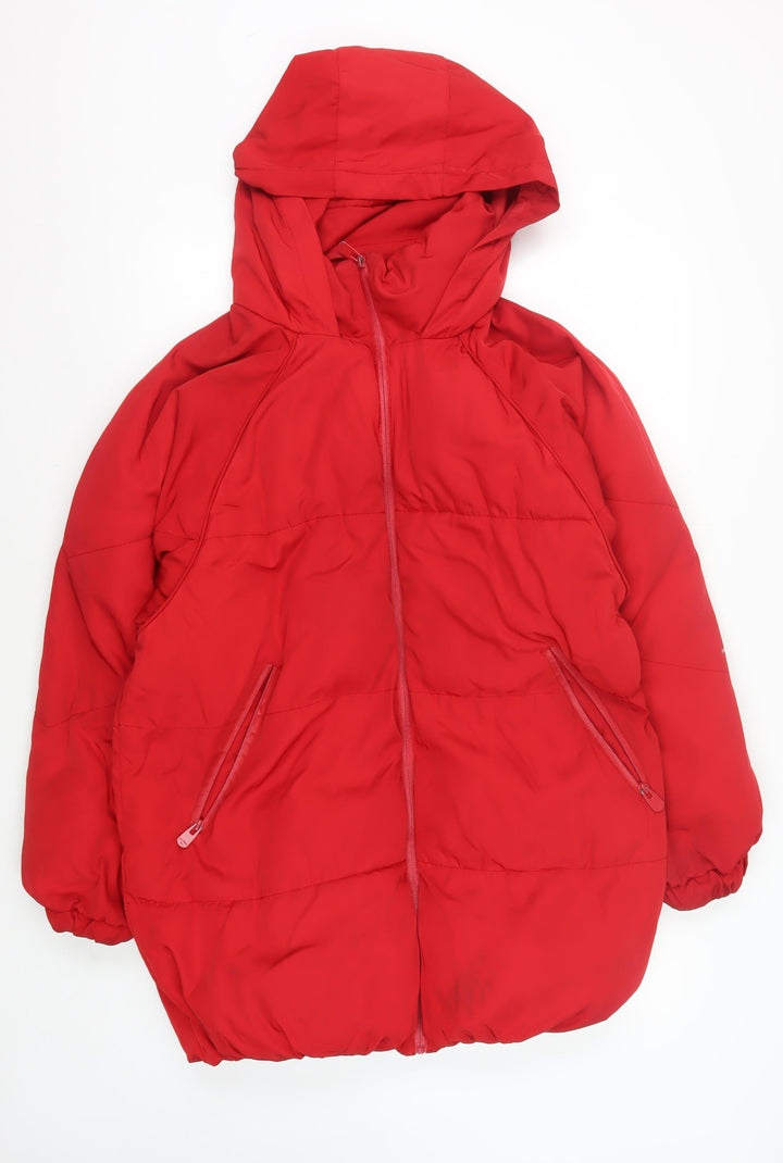 Pull & Bear Red Puffer Jacket for Men