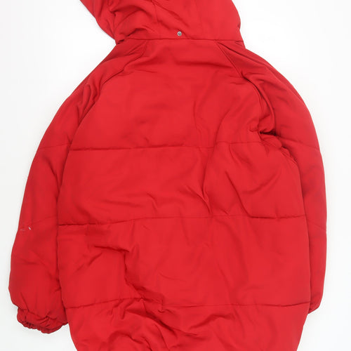 Pull & Bear Red Puffer Jacket for Men