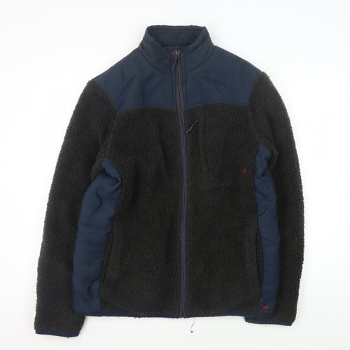 White Stuff Men's Black Fleece Jacket M Casual