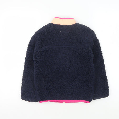 Marks and Spencer Girls Blue Fleece Jacket 7-8 Years