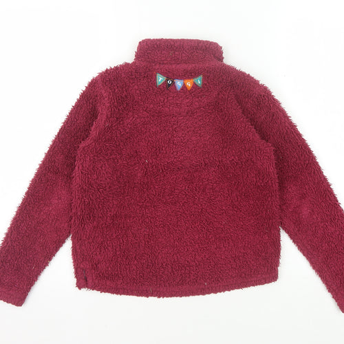 Toggi Girls Red Fleece Pullover Sweatshirt 7-8 Years