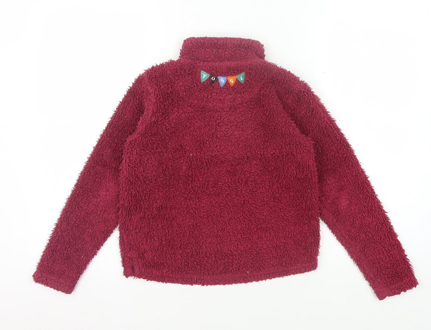 Toggi Girls Red Fleece Pullover Sweatshirt 7-8 Years