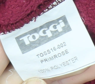 Toggi Girls Red Fleece Pullover Sweatshirt 7-8 Years