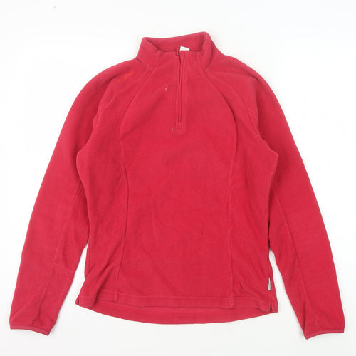 Decathlon Women's Red Fleece Sweatshirt UK 12