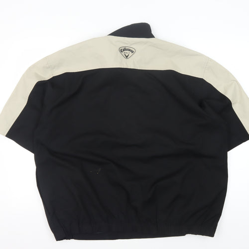 Callaway Men's Golf Pullover, Black/Beige, Size L