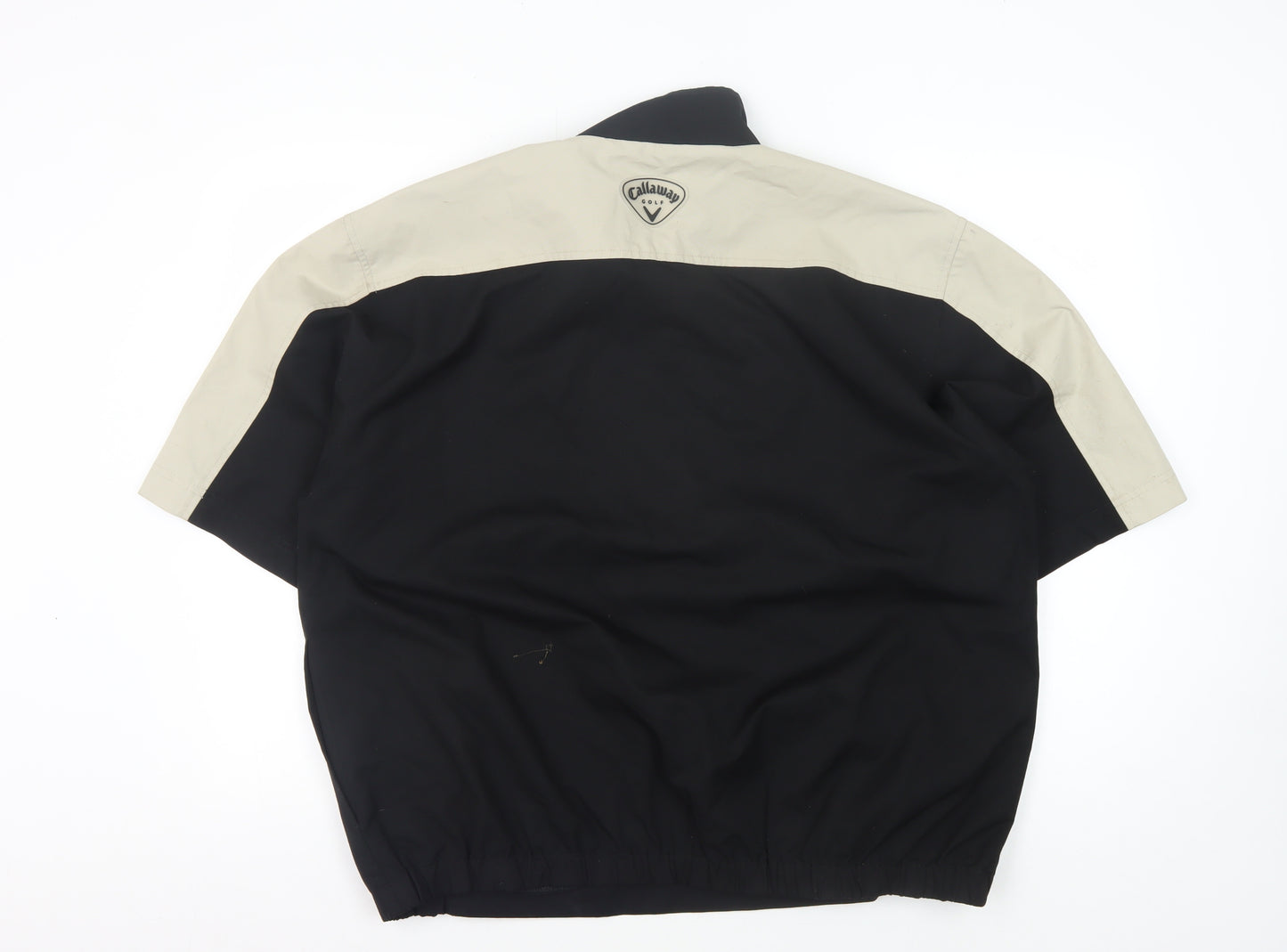 Callaway Men's Golf Pullover, Black/Beige, Size L