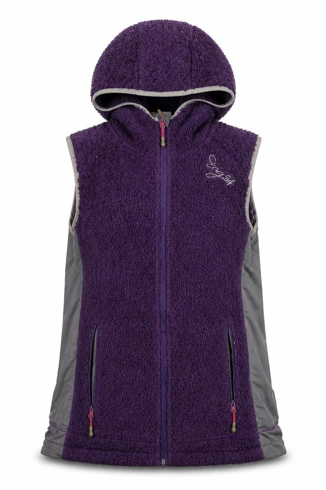 TOG24 Women's Hooded Purple Fleece Jacket Size 8-10