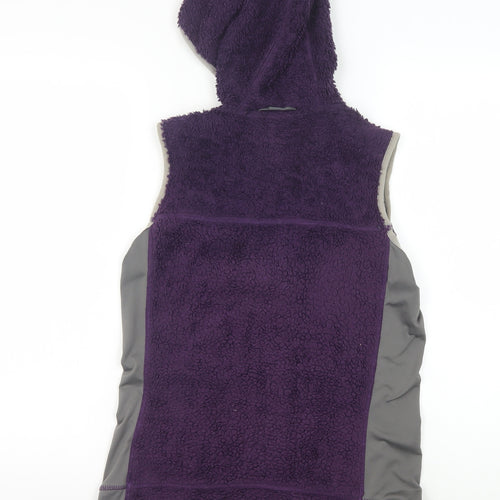 TOG24 Women's Hooded Purple Fleece Jacket Size 8-10