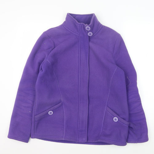 Marks and Spencer Women's Purple Full Zip Sweatshirt