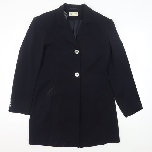 Planet Women's Black Blazer Size 12 Single-Breasted