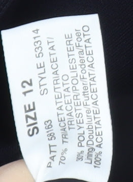 Planet Women's Black Blazer Size 12 Single-Breasted