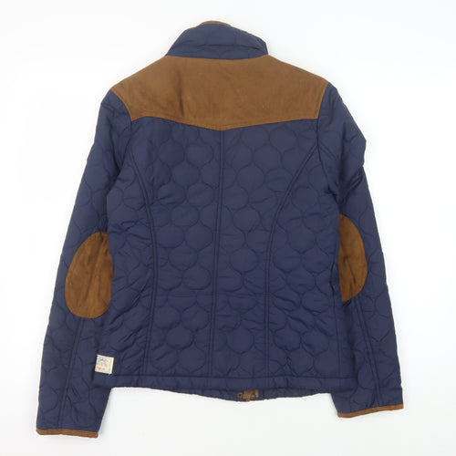 SoulCal & Co Women's Blue Quilted Puffer Jacket Size 8