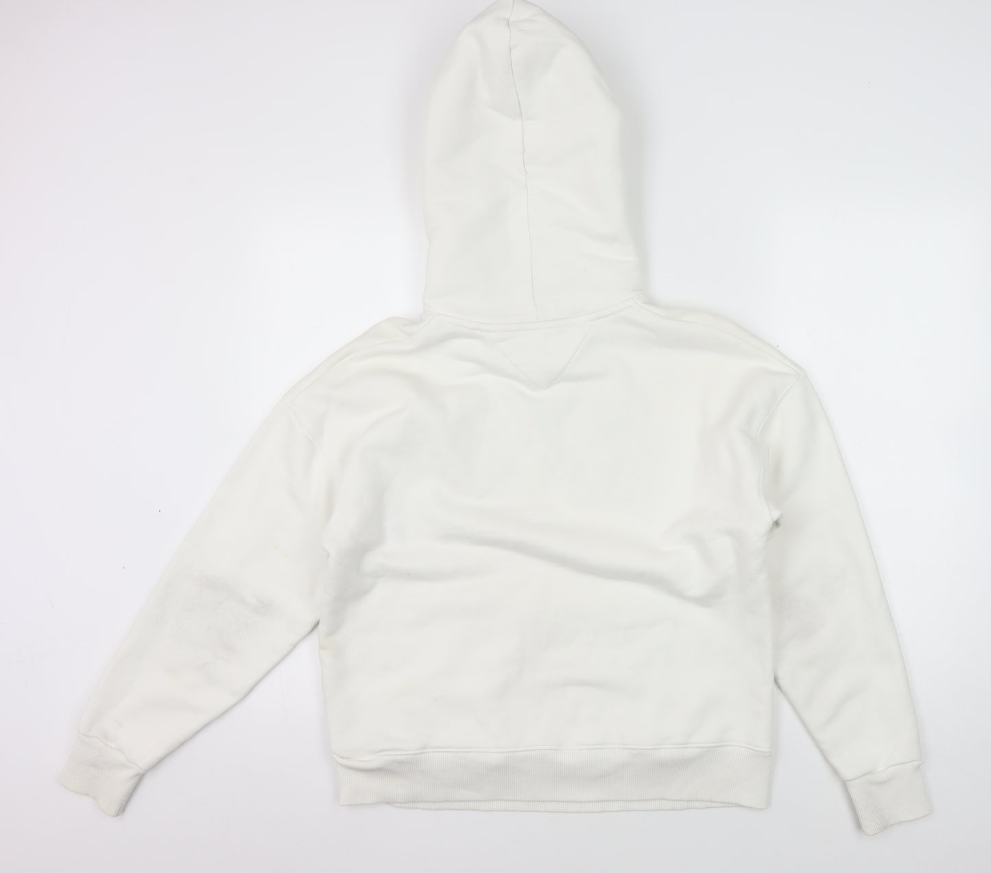 Tommy Jeans Women Ivory Hoodie Logo XS
