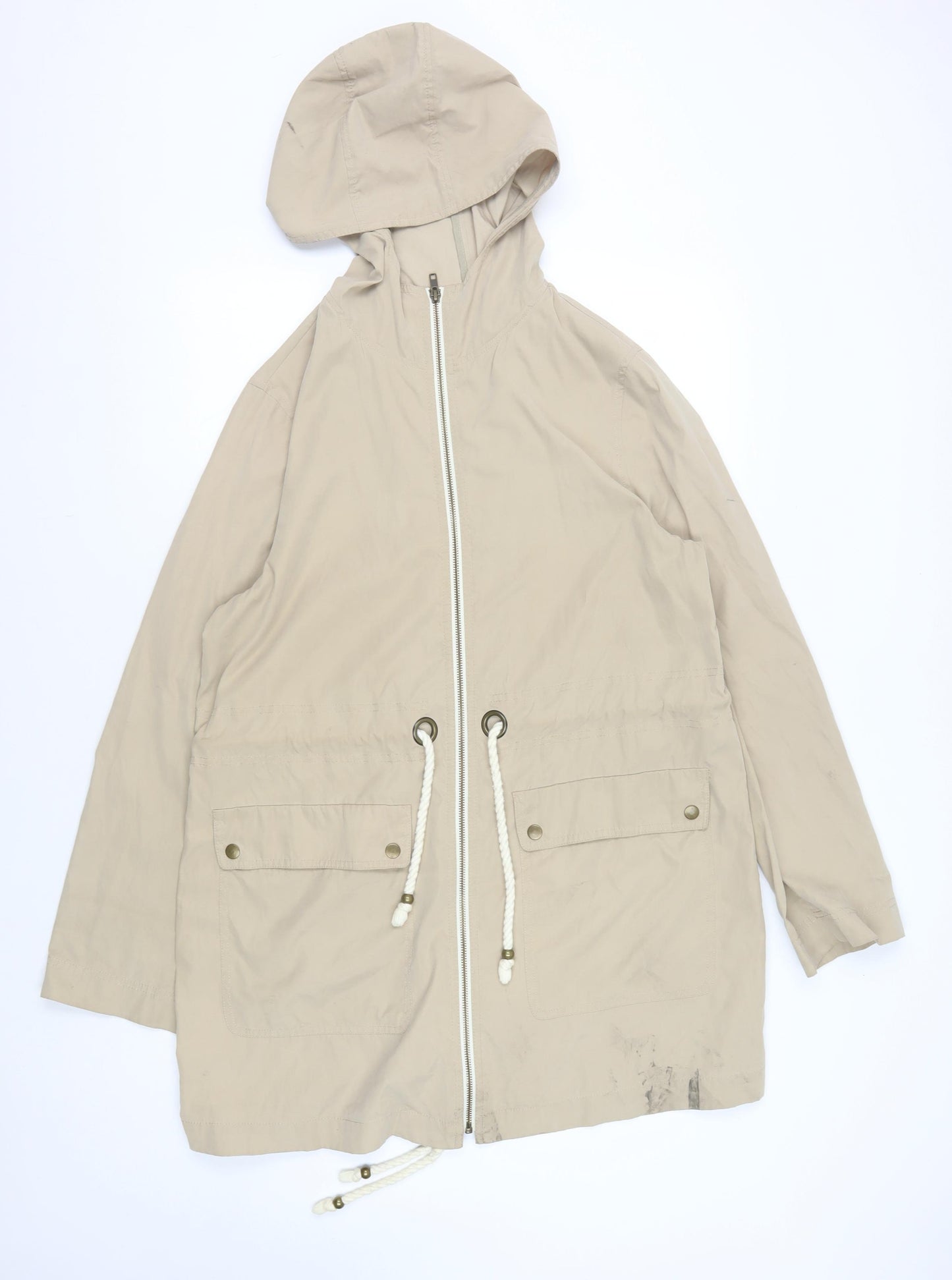 Laura Ashley Women's Beige Anorak Jacket Size 16