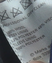 Marks and Spencer Men's Blue Blazer 40 Short Jacket England