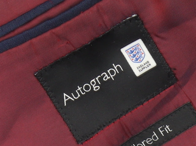 Marks and Spencer Men's Blue Blazer 40 Short Jacket England