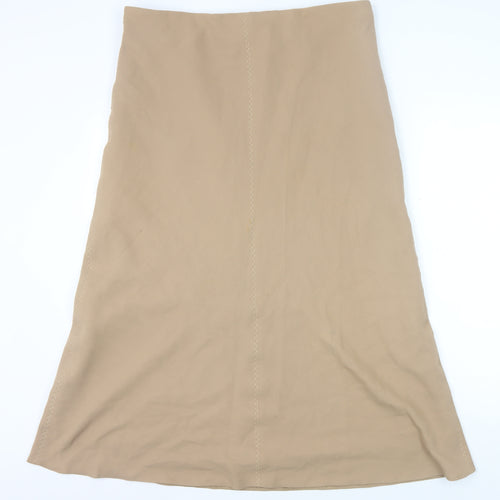 Marks and Spencer Women's Beige Knee Length Skirt UK 16