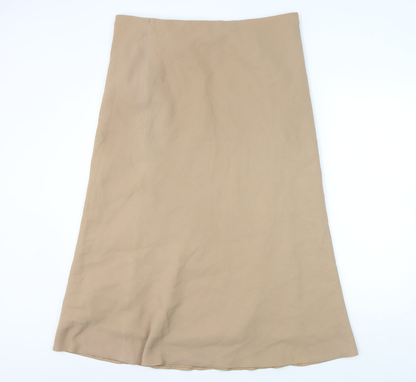 Marks and Spencer Women's Beige Knee Length Skirt UK 16
