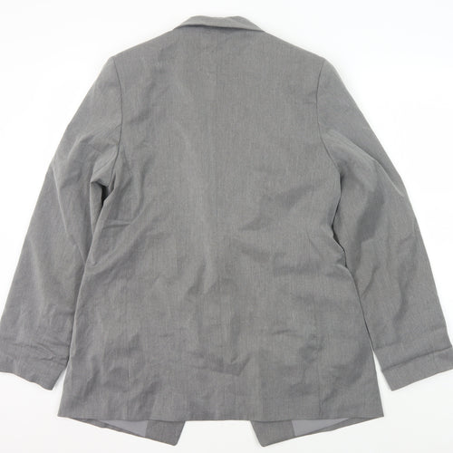 H&M Unisex Grey Suit Jacket UK 14 - Classic Style