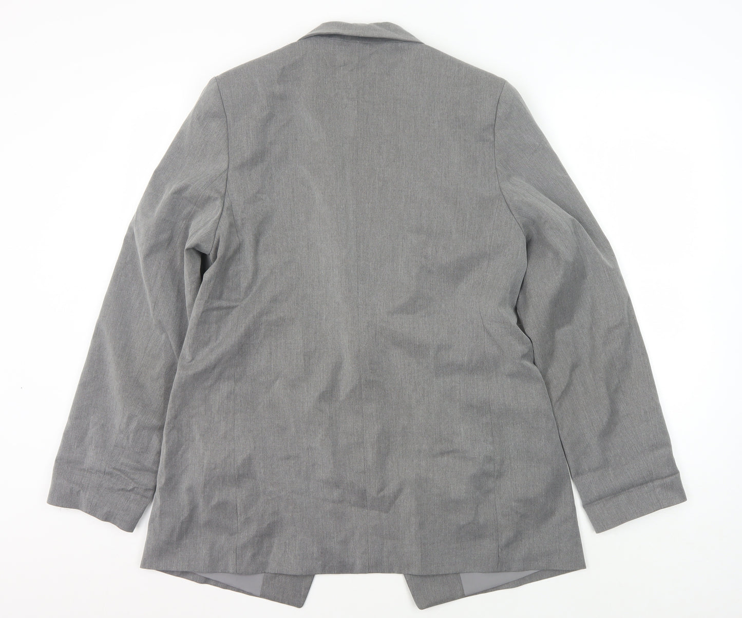 H&M Unisex Grey Suit Jacket UK 14 - Classic Style