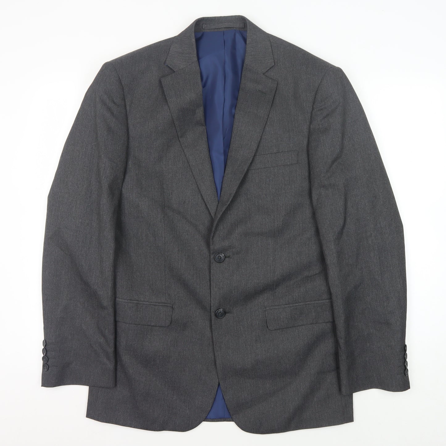 Marks and Spencer Men's Grey Blazer, Size 38R