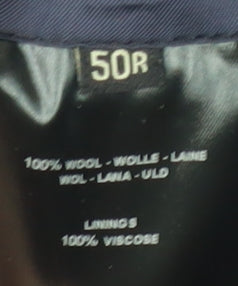 Jaeger Men's Blue Wool Blazer Jacket Size 50R