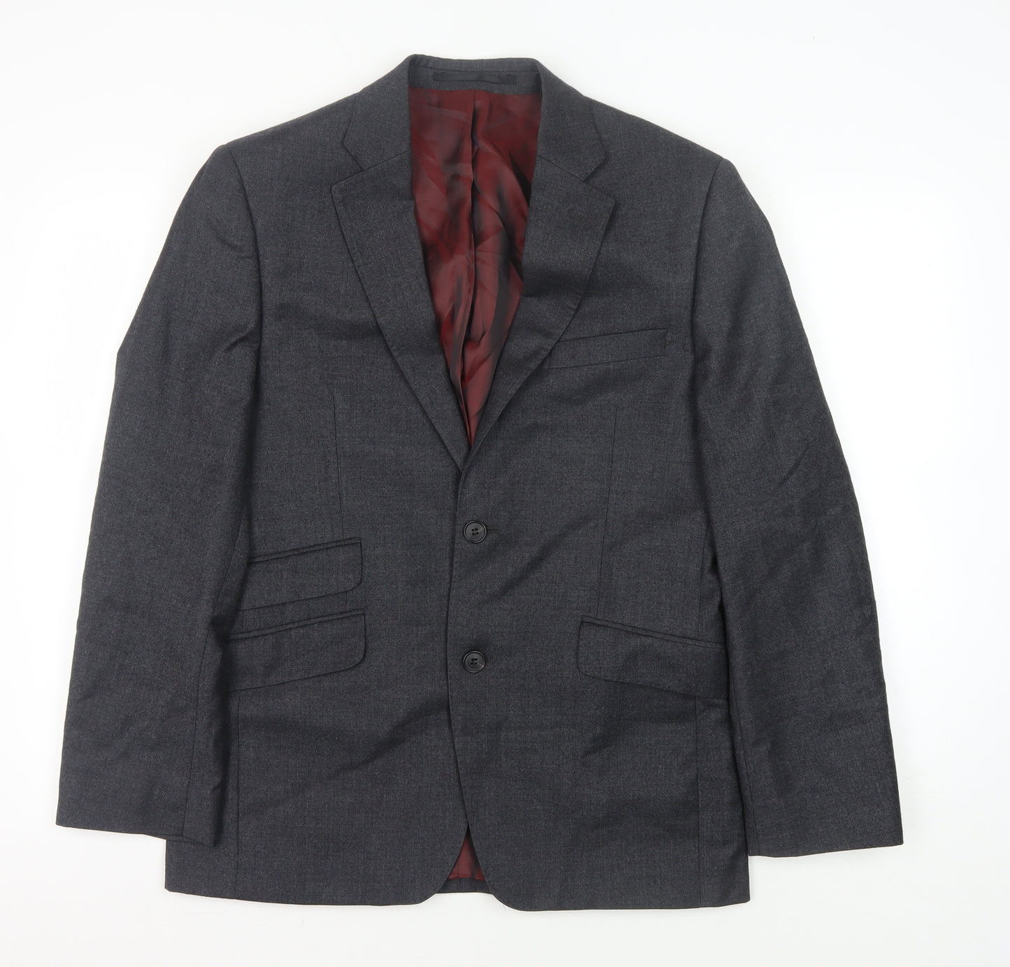 John Lewis Men's Grey Wool Blazer 38S, Classic Fit