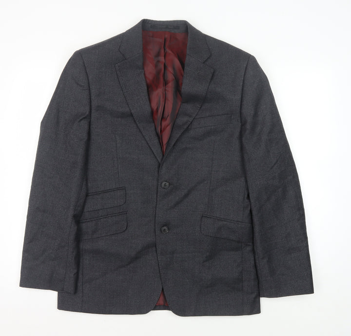 John Lewis Men's Grey Wool Blazer 38S, Classic Fit