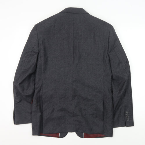 John Lewis Men's Grey Wool Blazer 38S, Classic Fit