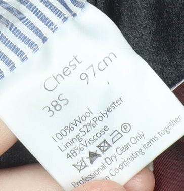 John Lewis Men's Grey Wool Blazer 38S, Classic Fit