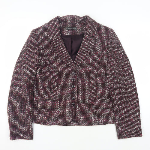 ALEX & Co. Women's Multicoloured Bouclé Blazer Size 12