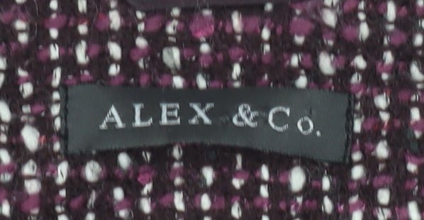 ALEX & Co. Women's Multicoloured Bouclé Blazer Size 12