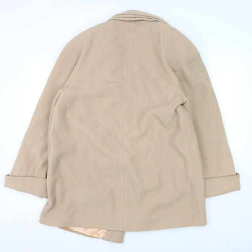 Nuage Women's Beige Cashmere Blend Coat Size 10