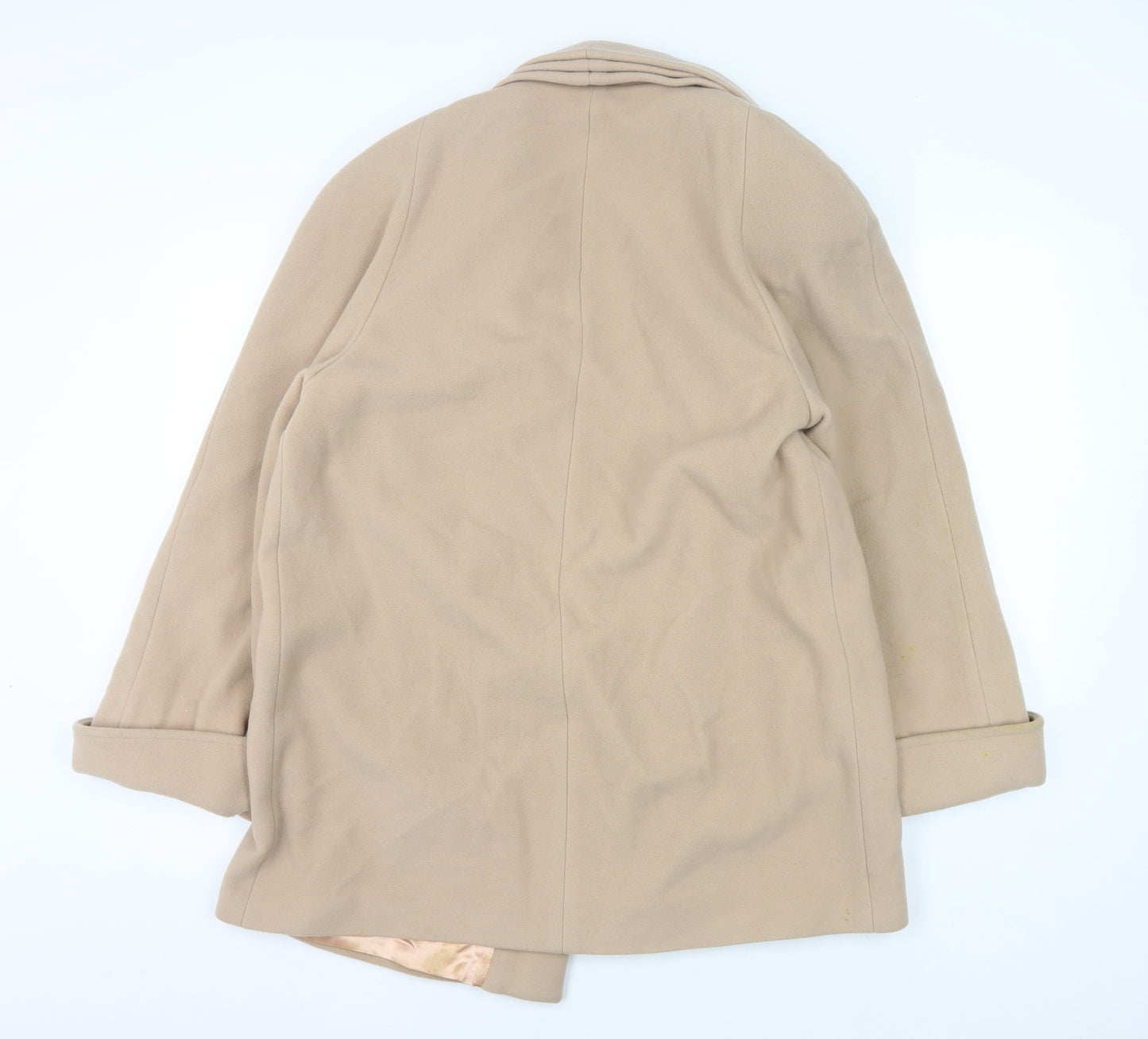 Nuage Women's Beige Cashmere Blend Coat Size 10