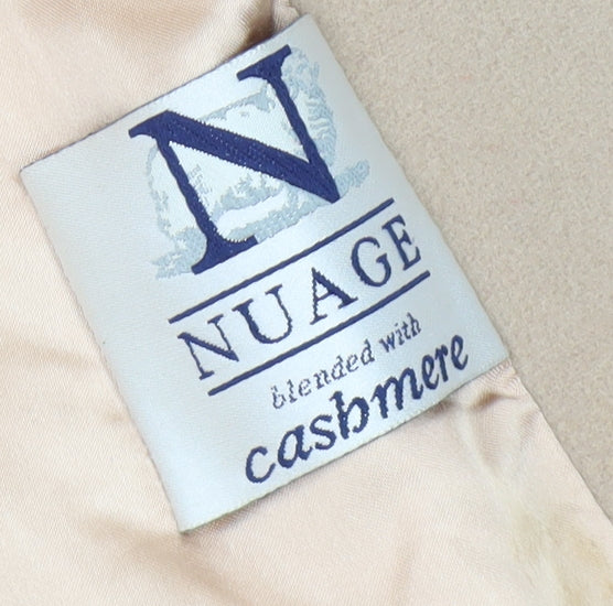 Nuage Women's Beige Cashmere Blend Coat Size 10