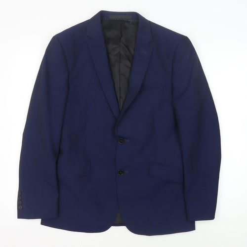 Kin by John Lewis Men's Blue Slim Blazer, Size 38S, Formal Style