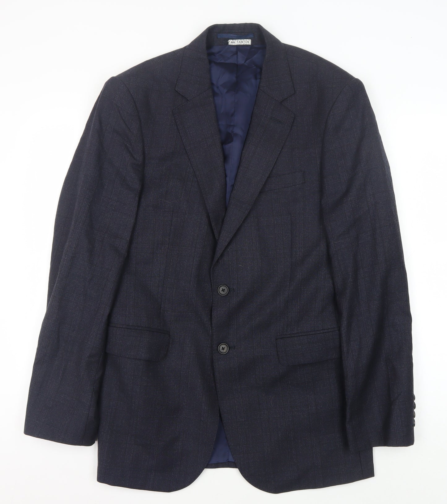 Jaeger Men's Blue Wool Classic Blazer, 38R Formal Style