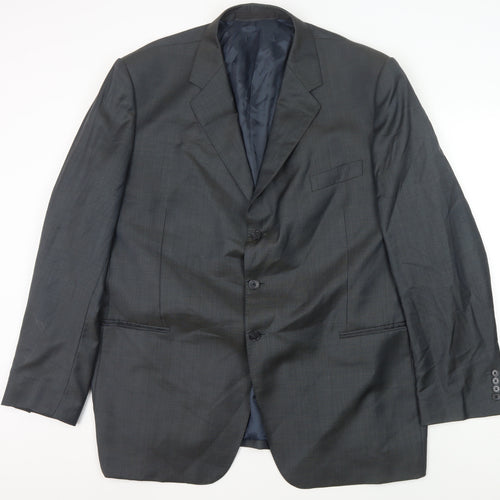 Marks and Spencer Men's Grey Long Blazer Jacket 48L