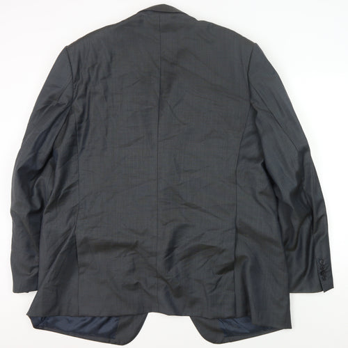 Marks and Spencer Men's Grey Long Blazer Jacket 48L