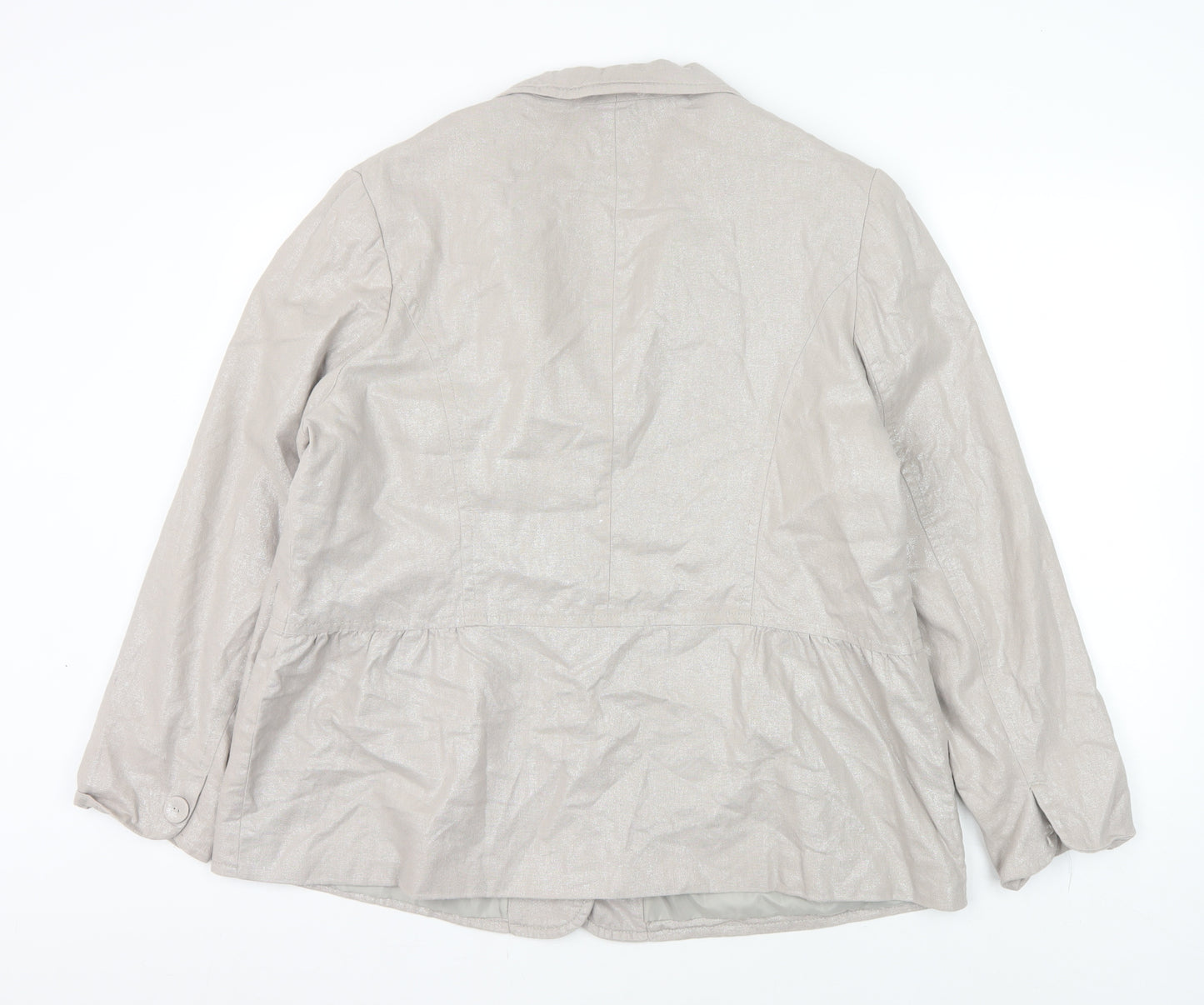 Wardrobe Women's Beige Linen Jacket Size 20