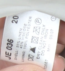 Wardrobe Women's Beige Linen Jacket Size 20