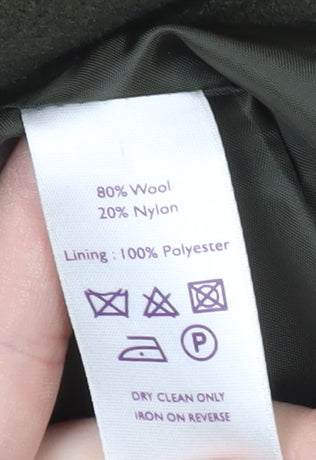 Autonomy Women's Green Pea Coat - Size 16