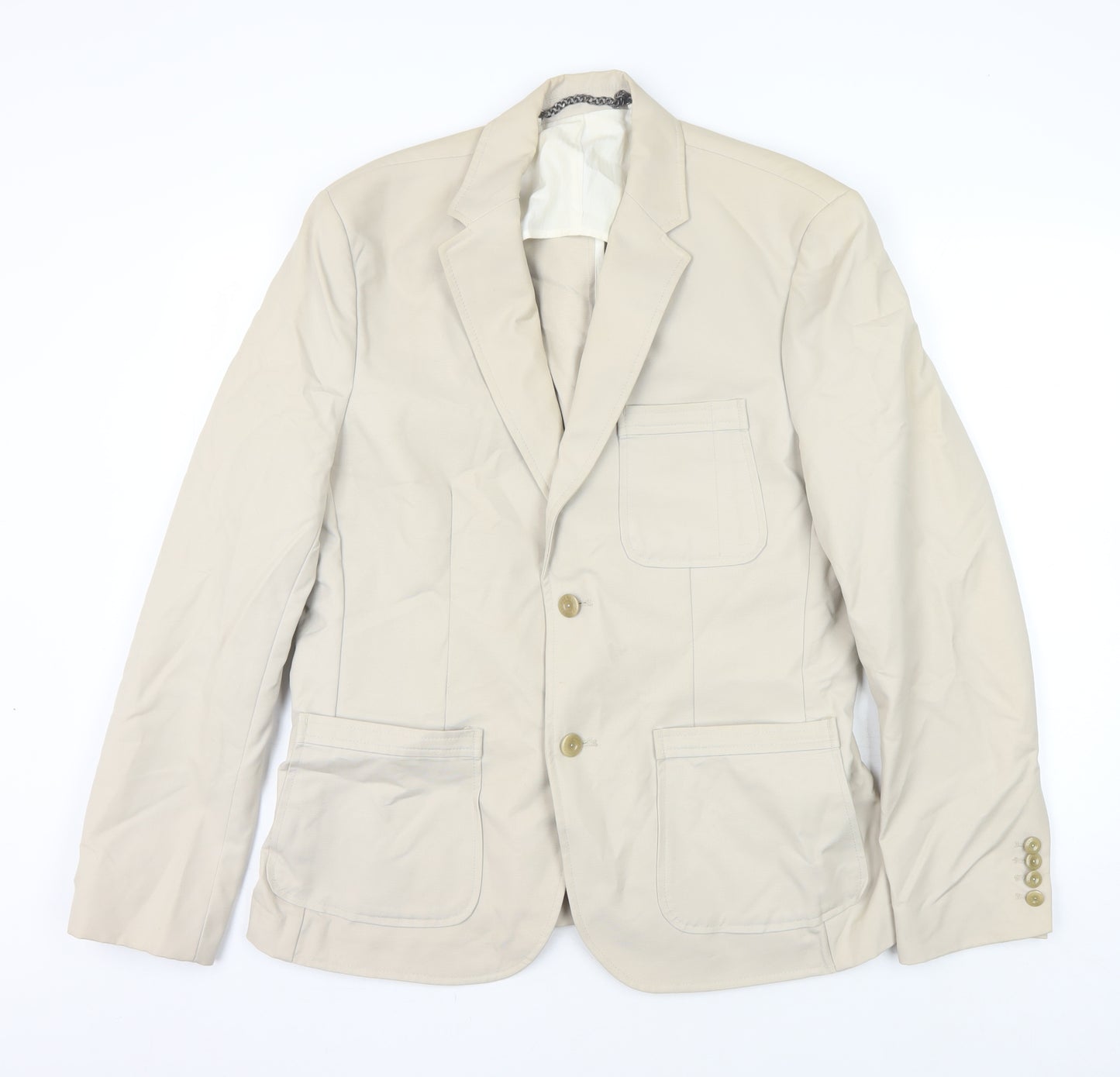 Farrell Men's Beige Blazer 42 Regular Cotton