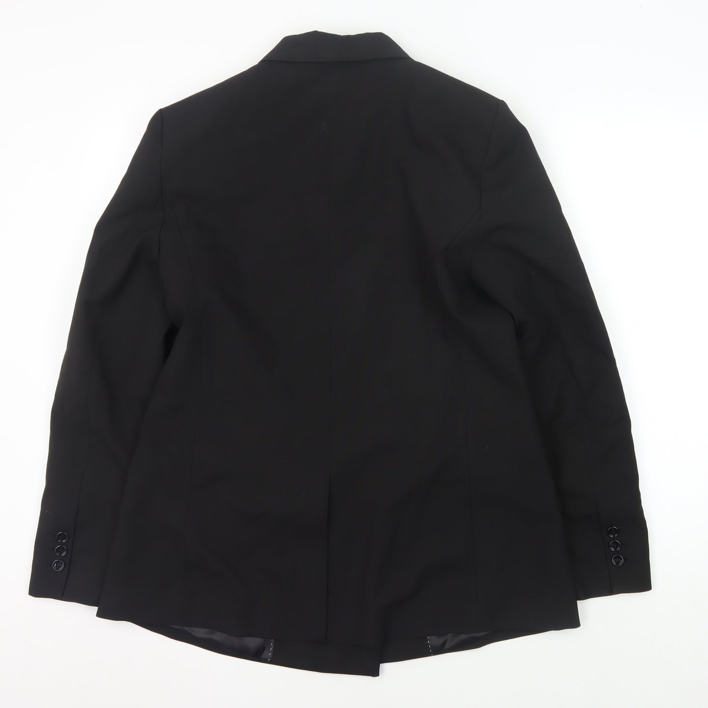 MNG Women's Black Double-Breasted Blazer L