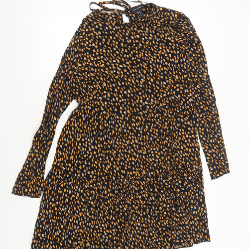 New Look Women's Black Dress Size 8 Long Sleeve