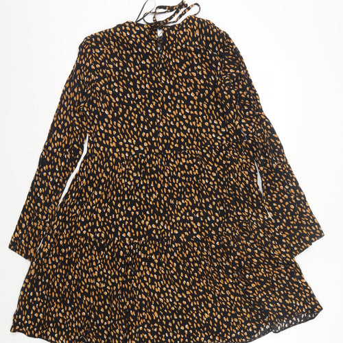 New Look Women's Black Dress Size 8 Long Sleeve