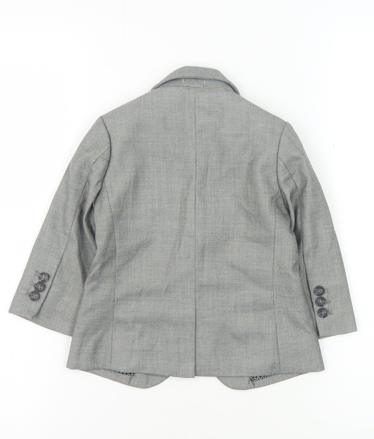 Next Grey Formal Suit Jacket Unisex 18-24 Months Notch Lapel